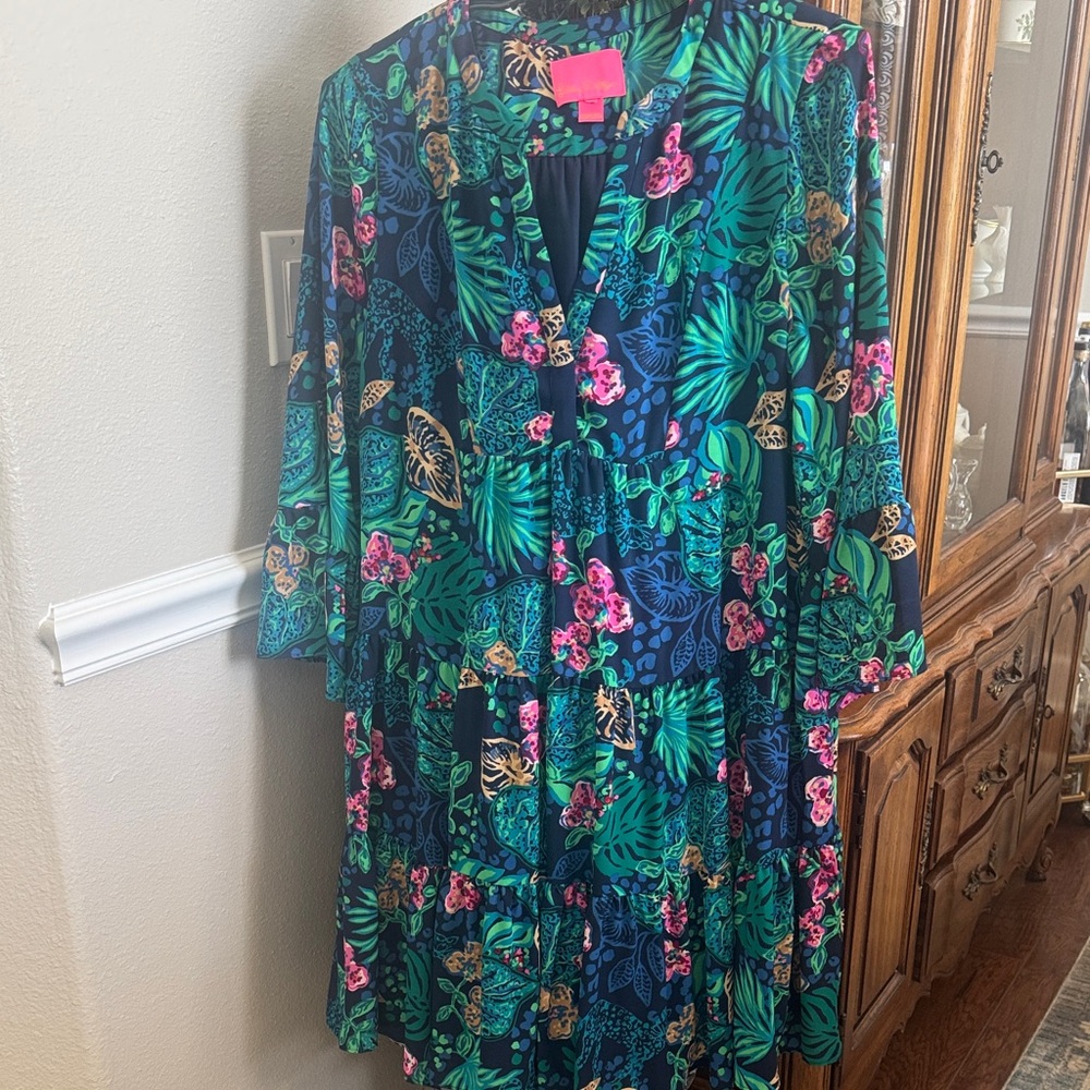 Lilly Pulitzer Multicolor Tropical Print Dress